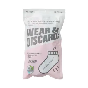 Women's Disposable Ankle Socks (6 Pairs)