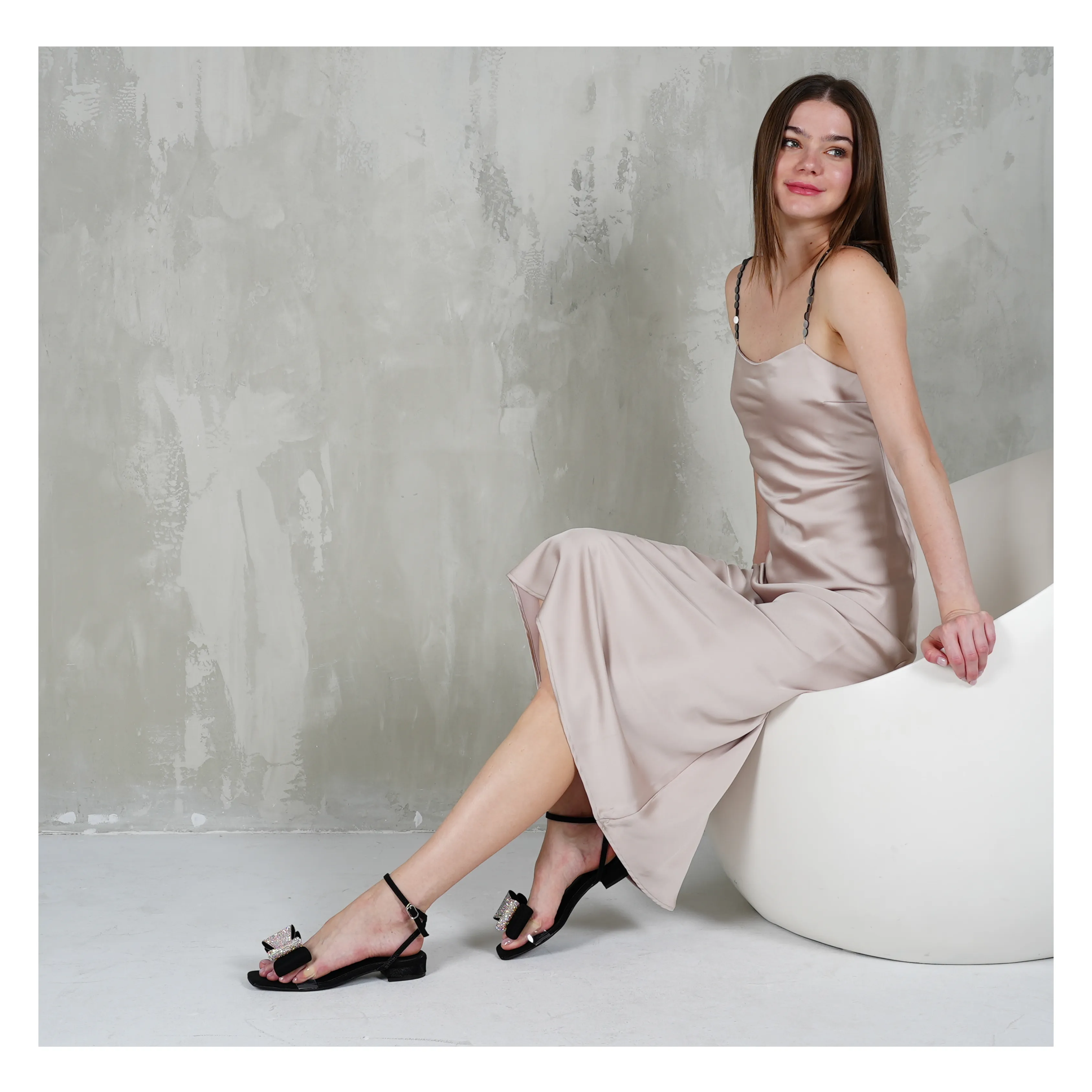 Women's Transparent Flats Aroma Fawn