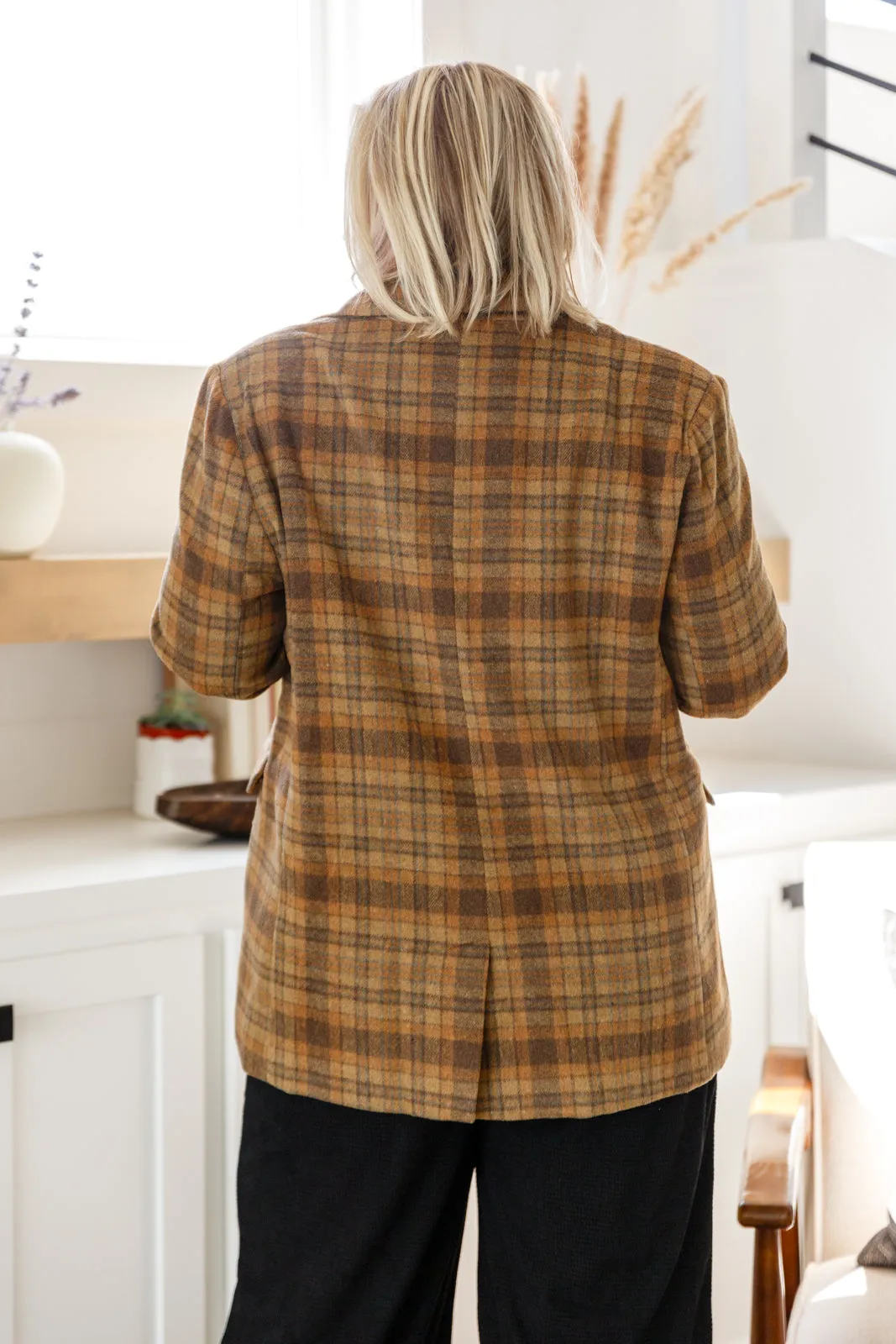 World Class Plaid Blazer - Haptics