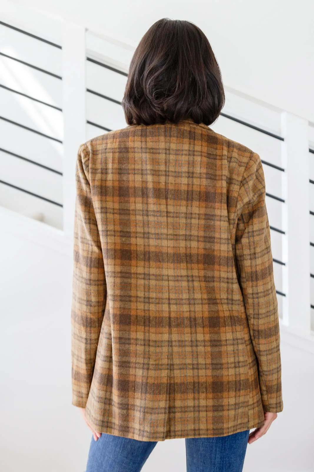 World Class Plaid Blazer - Haptics